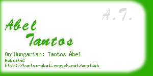 abel tantos business card